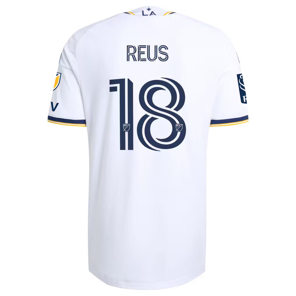 Men's LA Galaxy Marco Reus White 2026 The VeloCITY Kit On-Field Authentic Patch Jersey