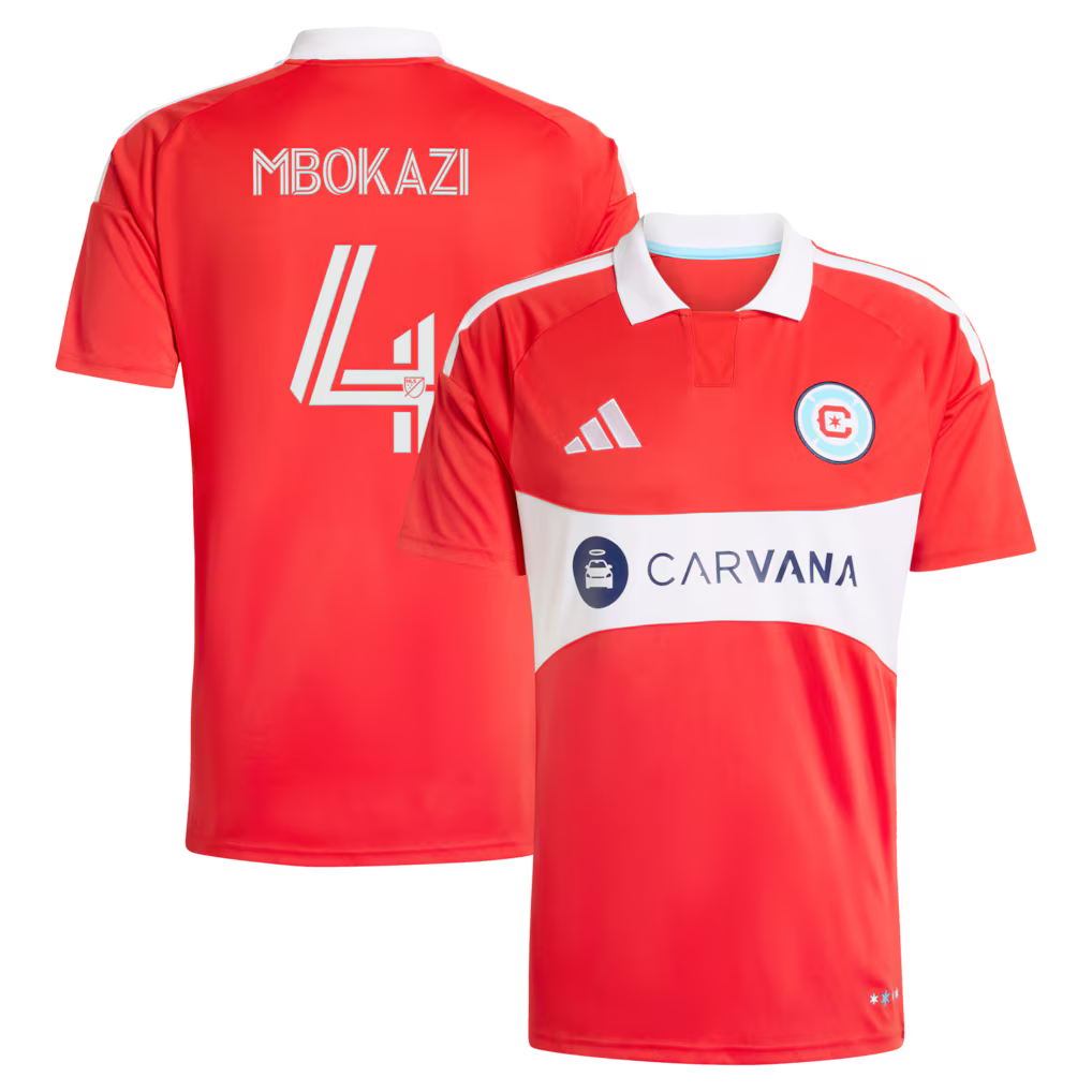 Men's Chicago Fire Mbekezeli Mbokazi Red 2026 Forever Red Replica Jersey