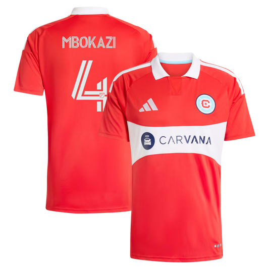 Men's Chicago Fire Mbekezeli Mbokazi Red 2026 Forever Red Replica Jersey