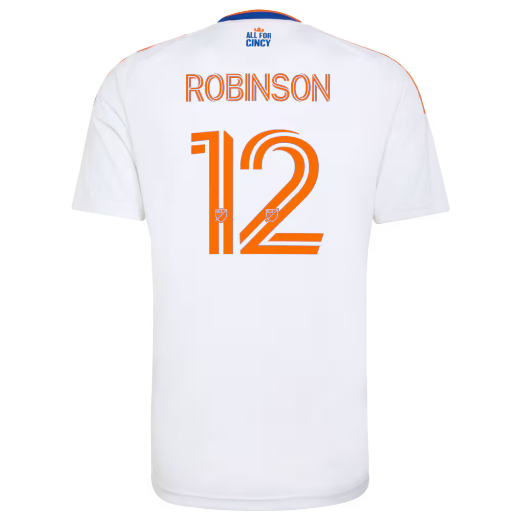 Men's FC Cincinnati Miles Robinson White 2026 The Seven Hills Kit Replica Jersey