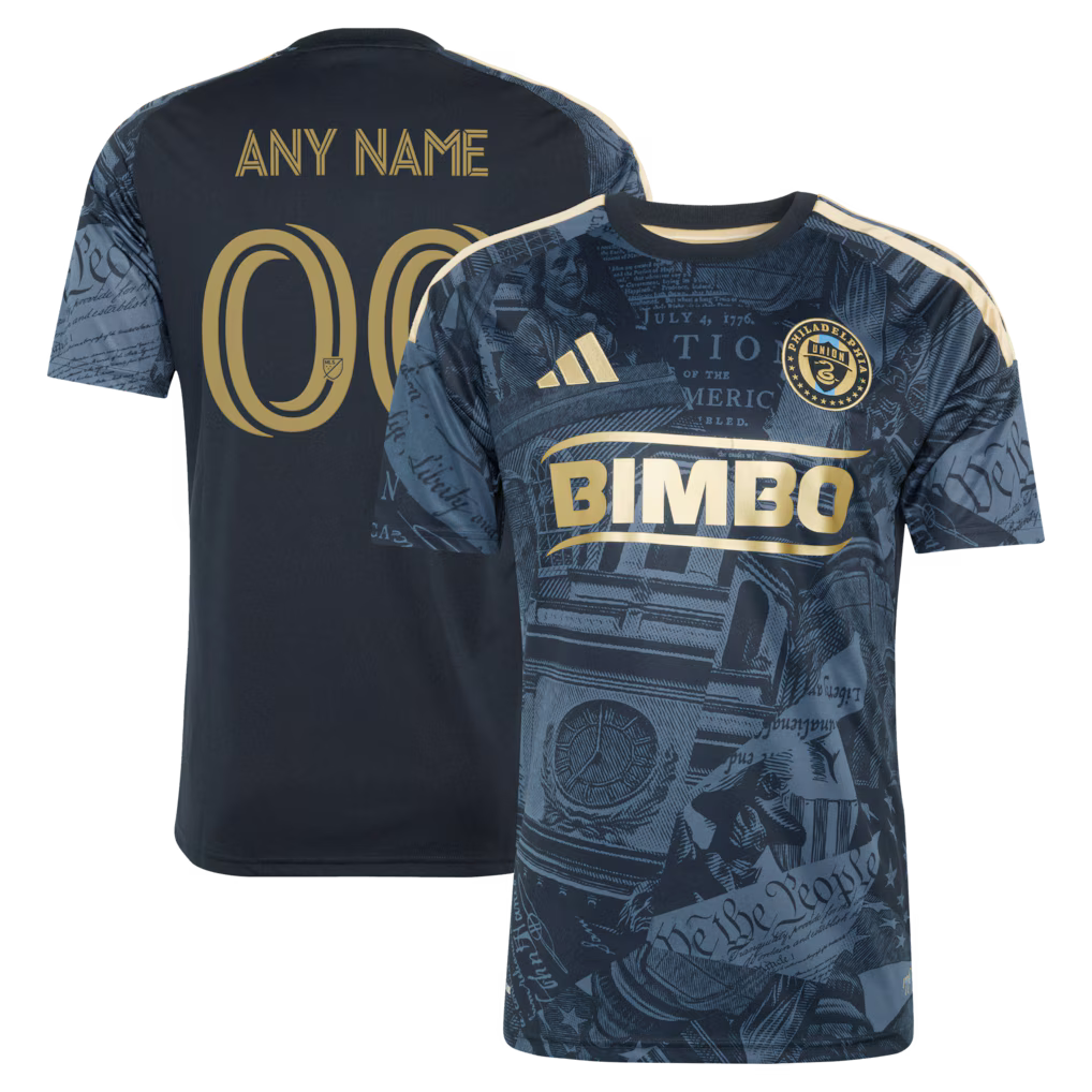 Men's Philadelphia Union Navy 2026 1776 Kit Replica Custom Jersey