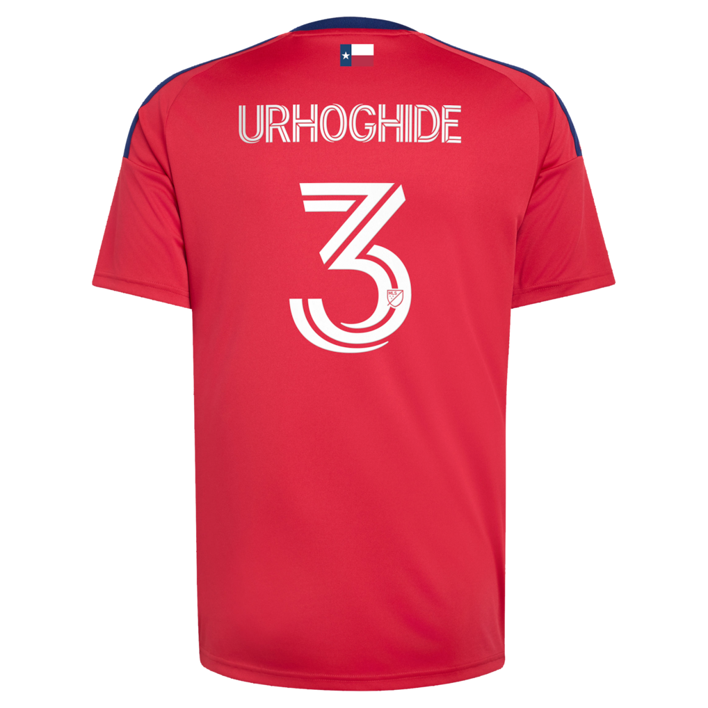 Men's FC Dallas Osaze Urhoghide Red 2026 DNA Kit Replica Jersey