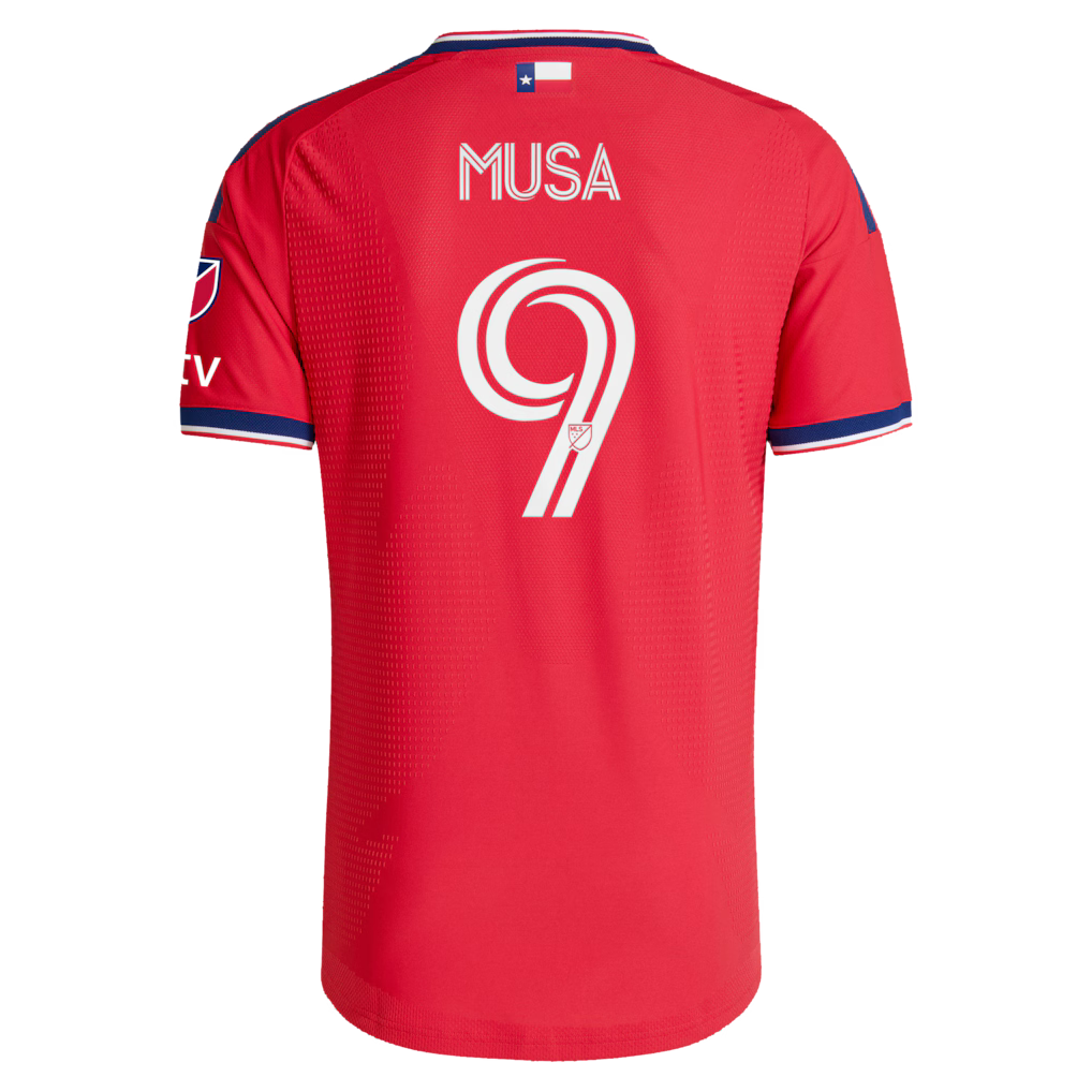 Men's FC Dallas Petar Musa Red 2026 DNA Kit On-Field Authentic Patch Jersey