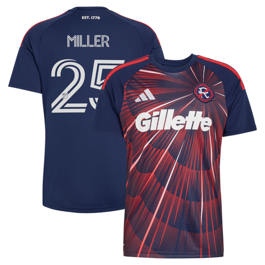 Men's New England Revolution Peyton Miller Blue 2026 Independence Day Replica Jersey