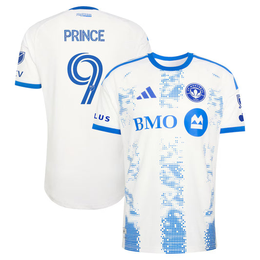 Men's CF Montreal Prince Owusu White 2026 The Procure Jersey On-Field Authentic Patch Jersey