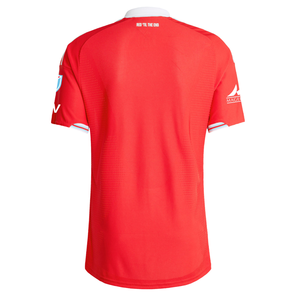 Men's Chicago Fire Red 2026 Forever Red On-Field Authentic Patch Jersey