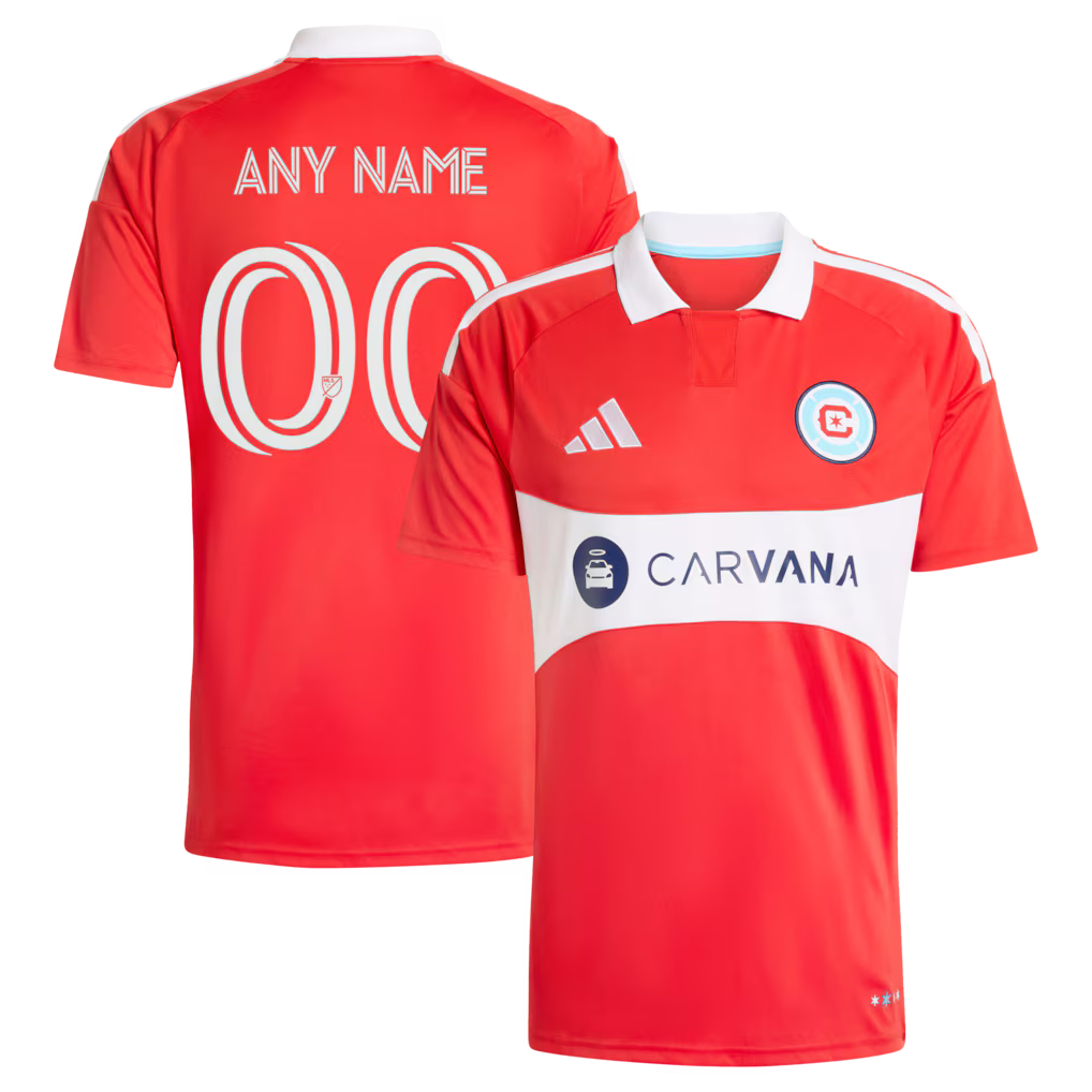 Men's Chicago Fire Red 2026 Forever Red Replica Custom Jersey