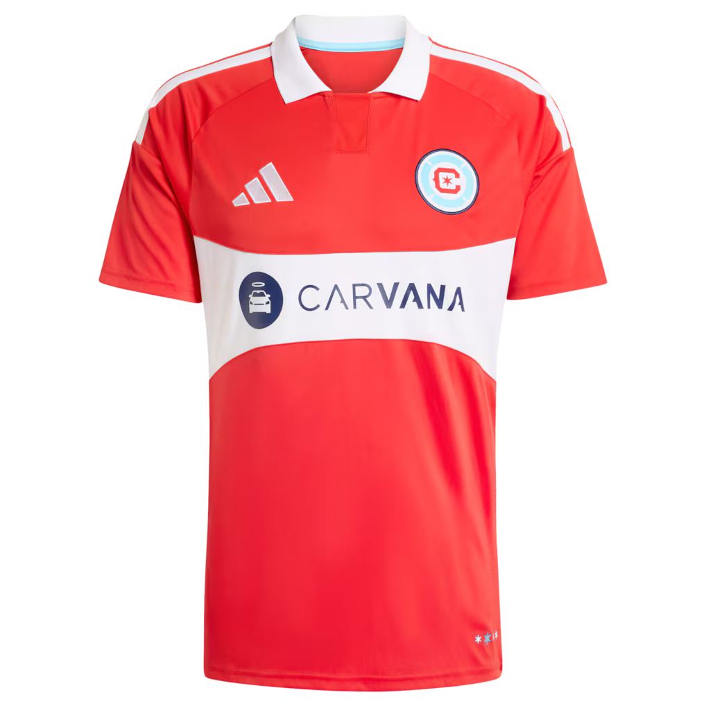 Men's Chicago Fire Red 2026 Forever Red Replica Custom Jersey