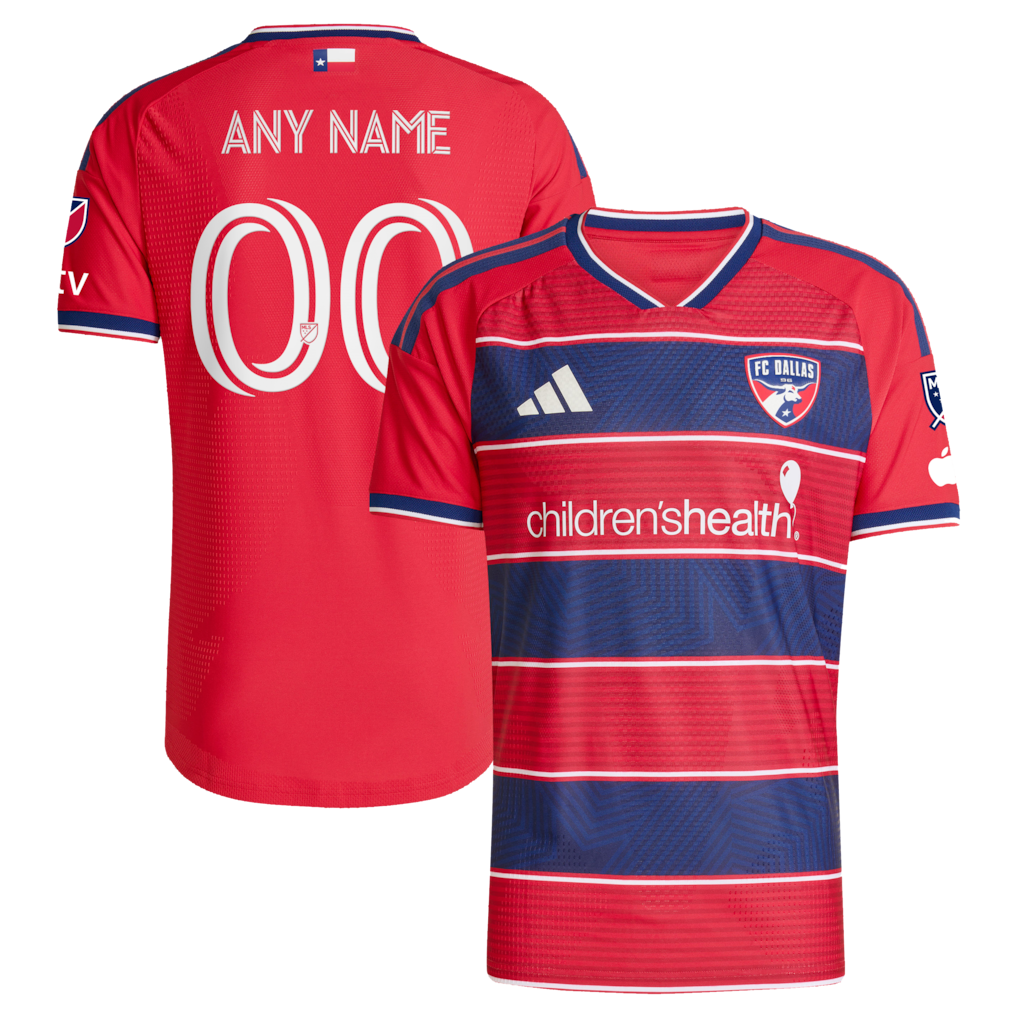 Men's FC Dallas Red 2026 DNA Kit On-Field Authentic Patch Custom Jersey