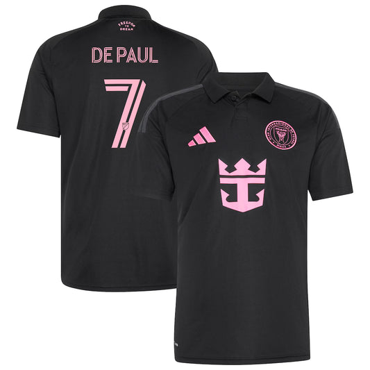 Men's Inter Miami CF Rodrigo De Paul Black 2026 Presagio Replica Jersey