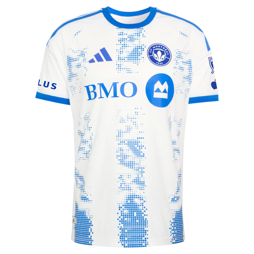 Men's CF Montreal Samuel Piette White 2026 The Procure Jersey On-Field Authentic Patch Jersey
