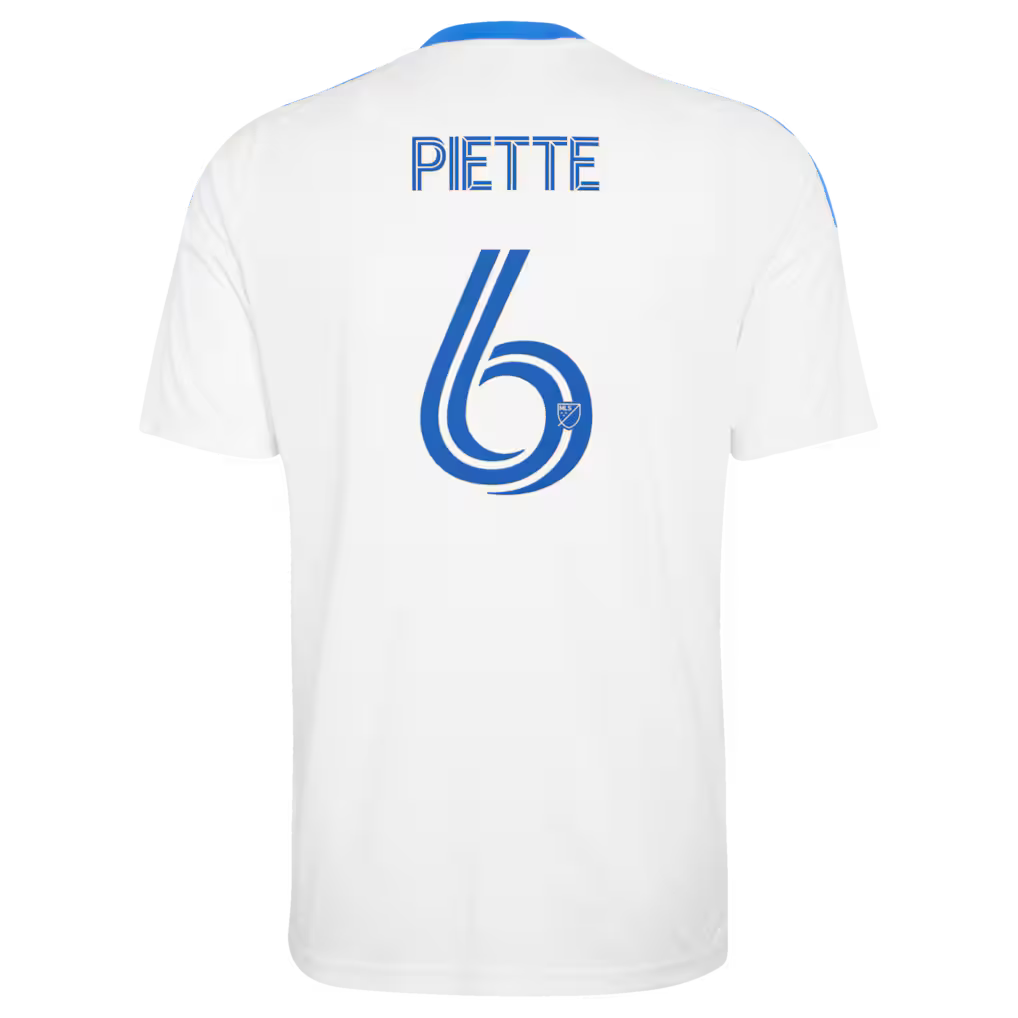 Men's CF Montreal Samuel Piette White 2026 The Procure Jersey Replica Jersey