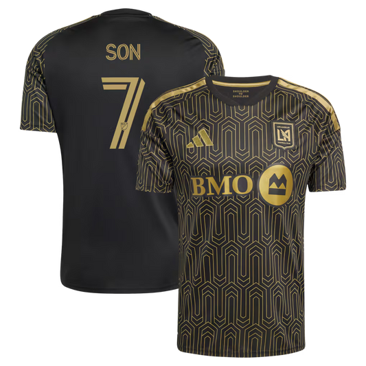 Men's LAFC Son Heung-Min Black 2026 Primary Kit Replica Jersey