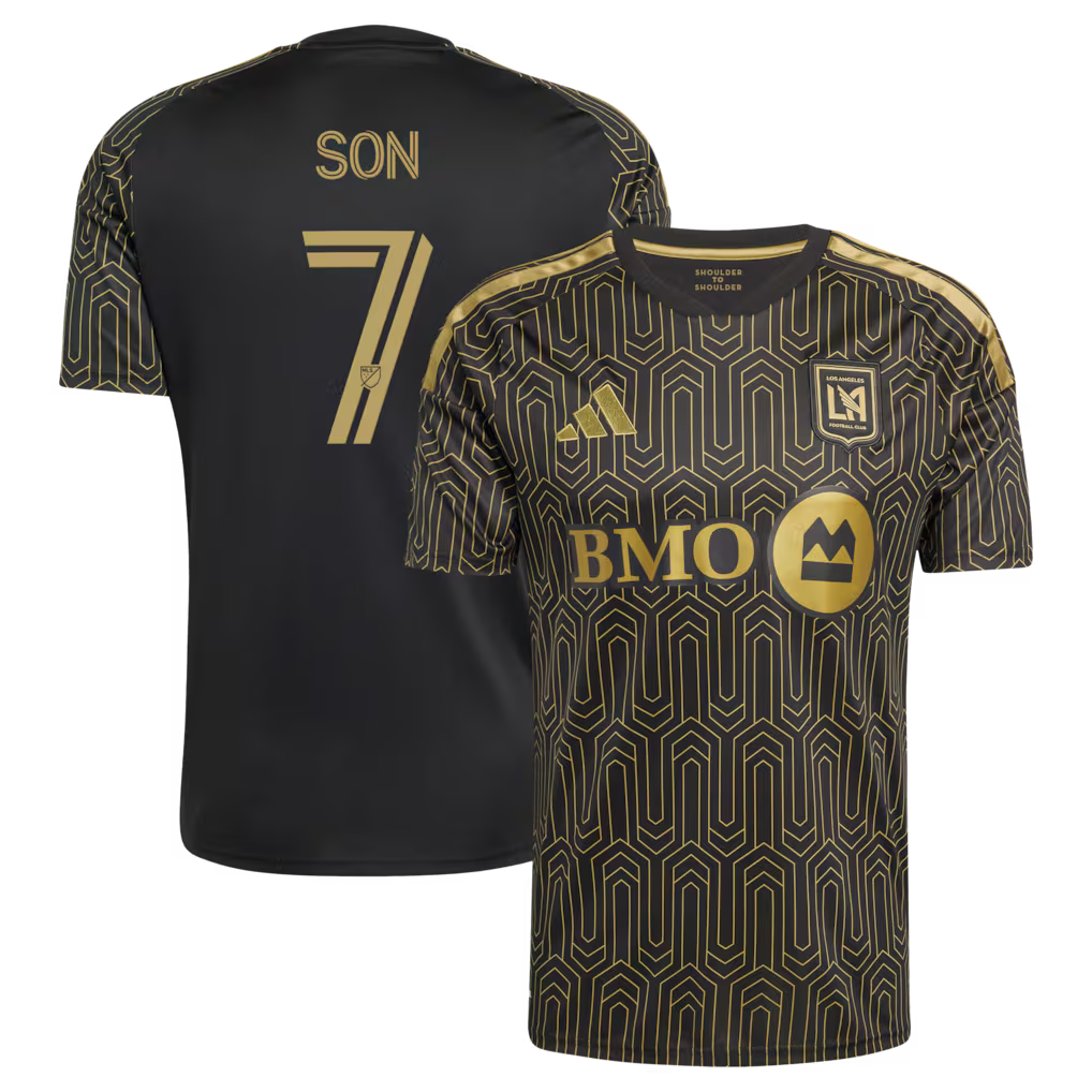 Men's LAFC Son Heung-Min Black 2026 Primary Kit Replica Jersey