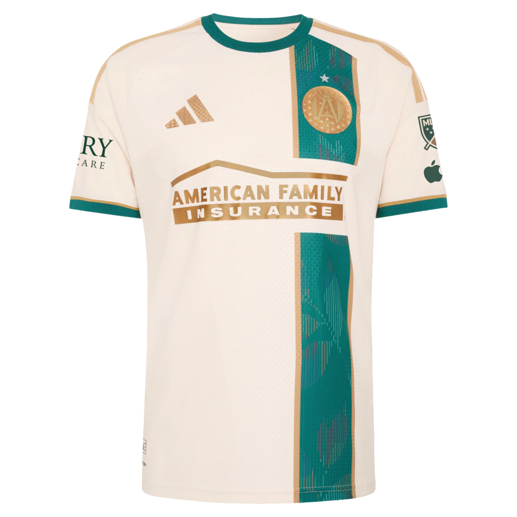 Men's Atlanta United FC Tan 2026 Spirit Of '96 On-Field Authentic Patch Custom Jersey