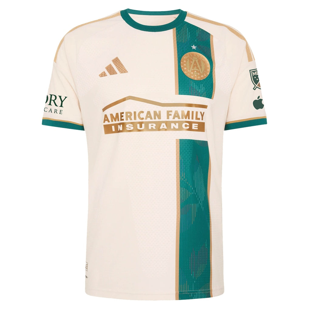 Men's Atlanta United FC Tan 2026 Spirit Of '96 On-Field Authentic Patch Custom Jersey (Copy)