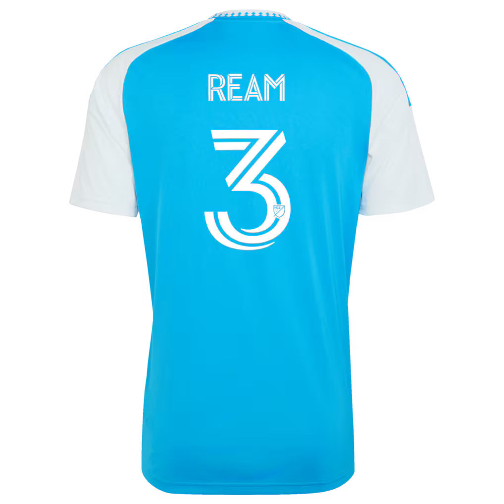Men's Charlotte FC Tim Ream Blue 2026 Carolina Kit: Crowns Up Replica Jersey