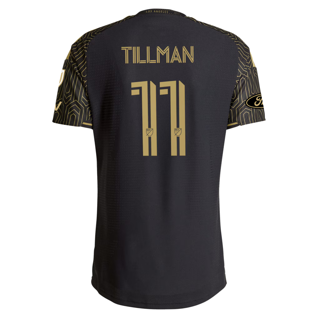 Men's LAFC Timothy Tillman Black 2026 2026 Primary Kit On-Field Authentic Patch Jersey