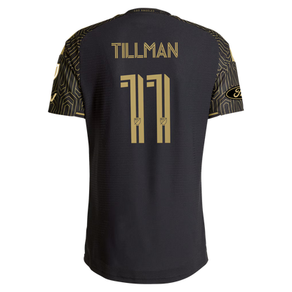 Men's LAFC Timothy Tillman Black 2026 2026 Primary Kit On-Field Authentic Patch Jersey