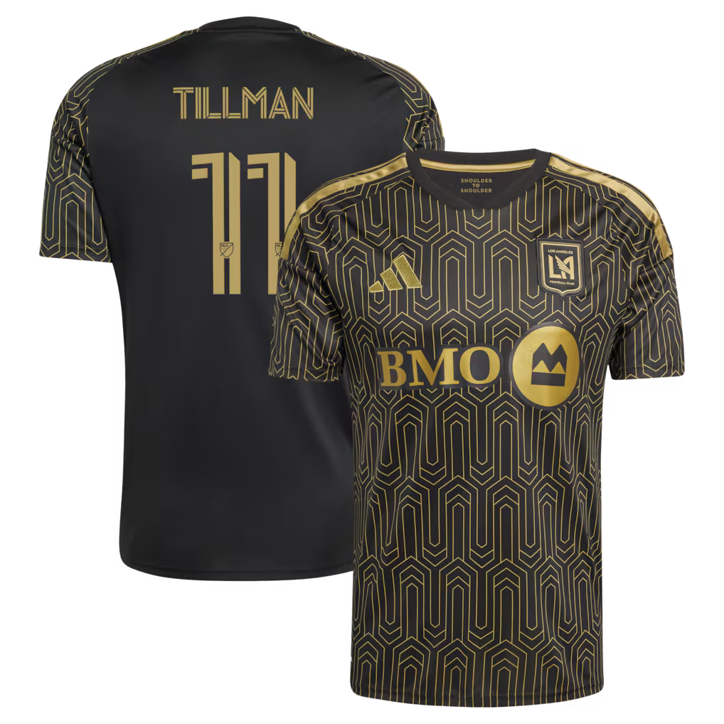 Men's LAFC Timothy Tillman Black 2026 Primary Kit Replica Jersey