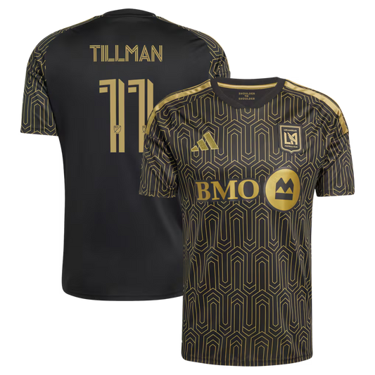 Men's LAFC Timothy Tillman Black 2026 Primary Kit Replica Jersey