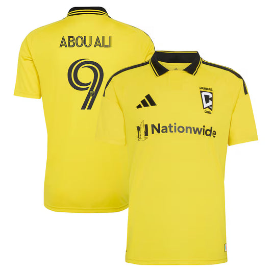 Men's Columbus Crew Wessam Abou Ali Yellow 2026 The Crafted for Excellence Kit Replica Jersey