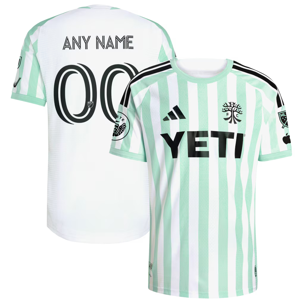 Men's Austin FC White 2026 Rooted In Austin Kit On-Field Authentic Patch Custom Jersey