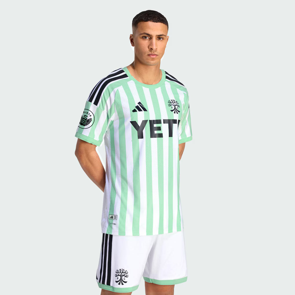 Men's Austin FC White 2026 Rooted In Austin Kit On-Field Authentic Patch Jersey