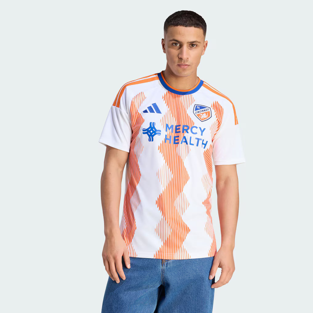 Men's FC Cincinnati White 2026 The Seven Hills Kit Replica Jersey