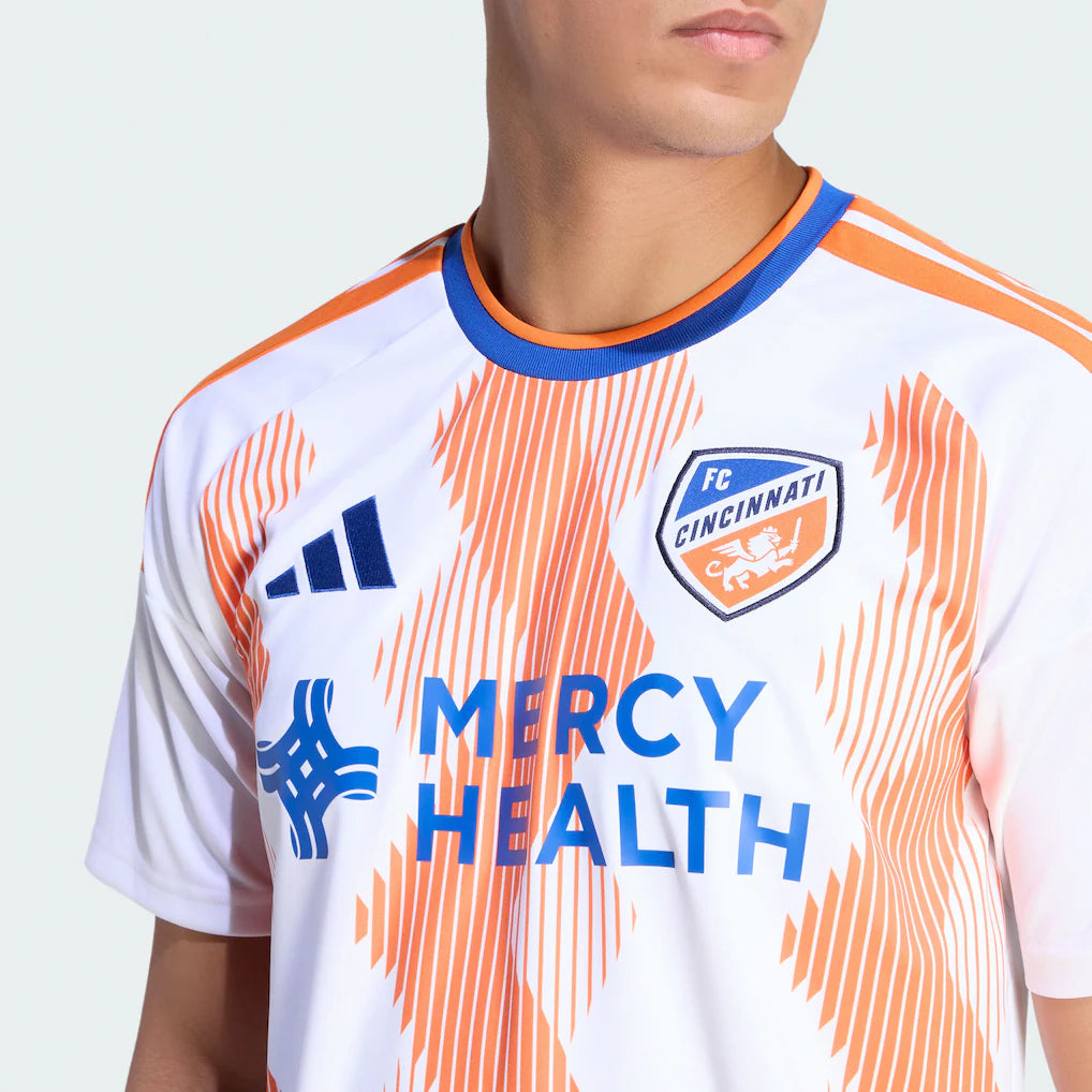 Men's FC Cincinnati White 2026 The Seven Hills Kit Replica Jersey