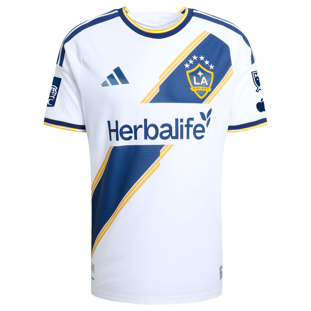 Men's LA Galaxy White 2026 The VeloCITY Kit On-Field Authentic Patch Jersey