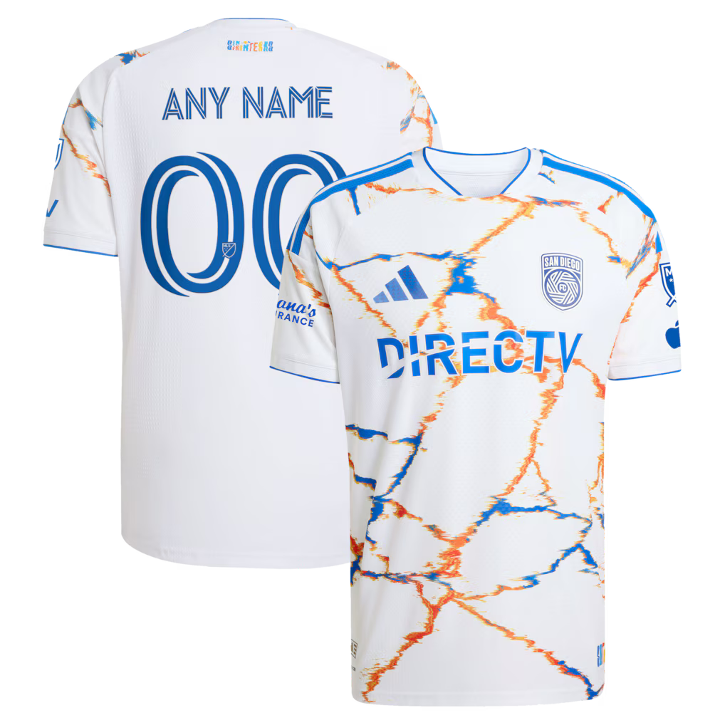 Men's San Diego FC White 2026 Unprecedented Unity Kit On-Field Authentic Patch Custom Jersey