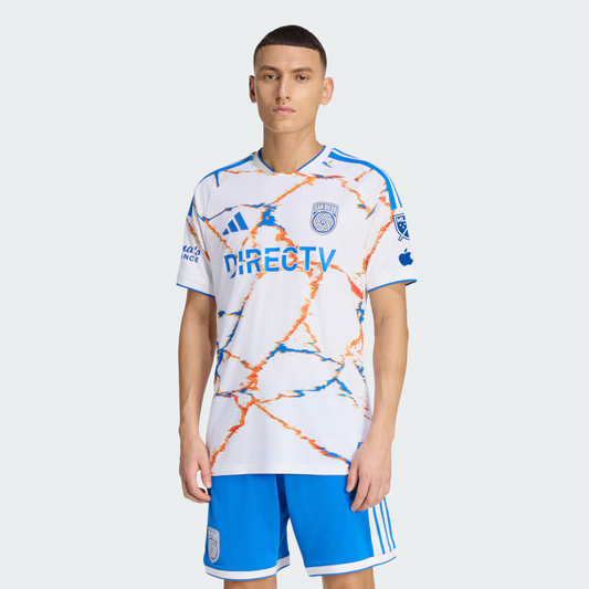 Men's San Diego FC White 2026 Celebration of Unprecedented Unity Kit On-Field Authentic Patch Jersey