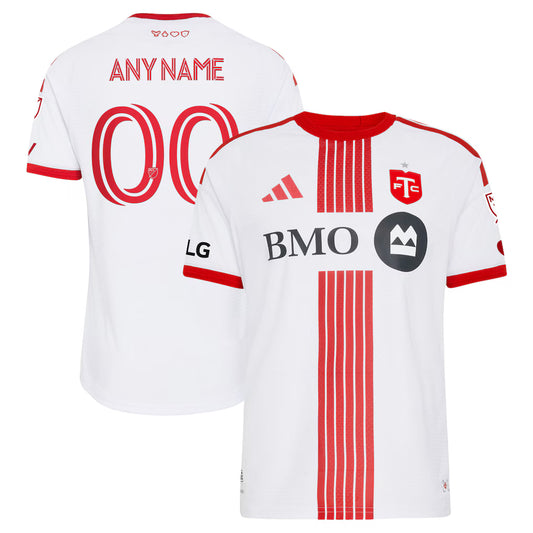 Men's Toronto FC White 2026 Winter Kit On-Field Authentic Patch Custom Jersey