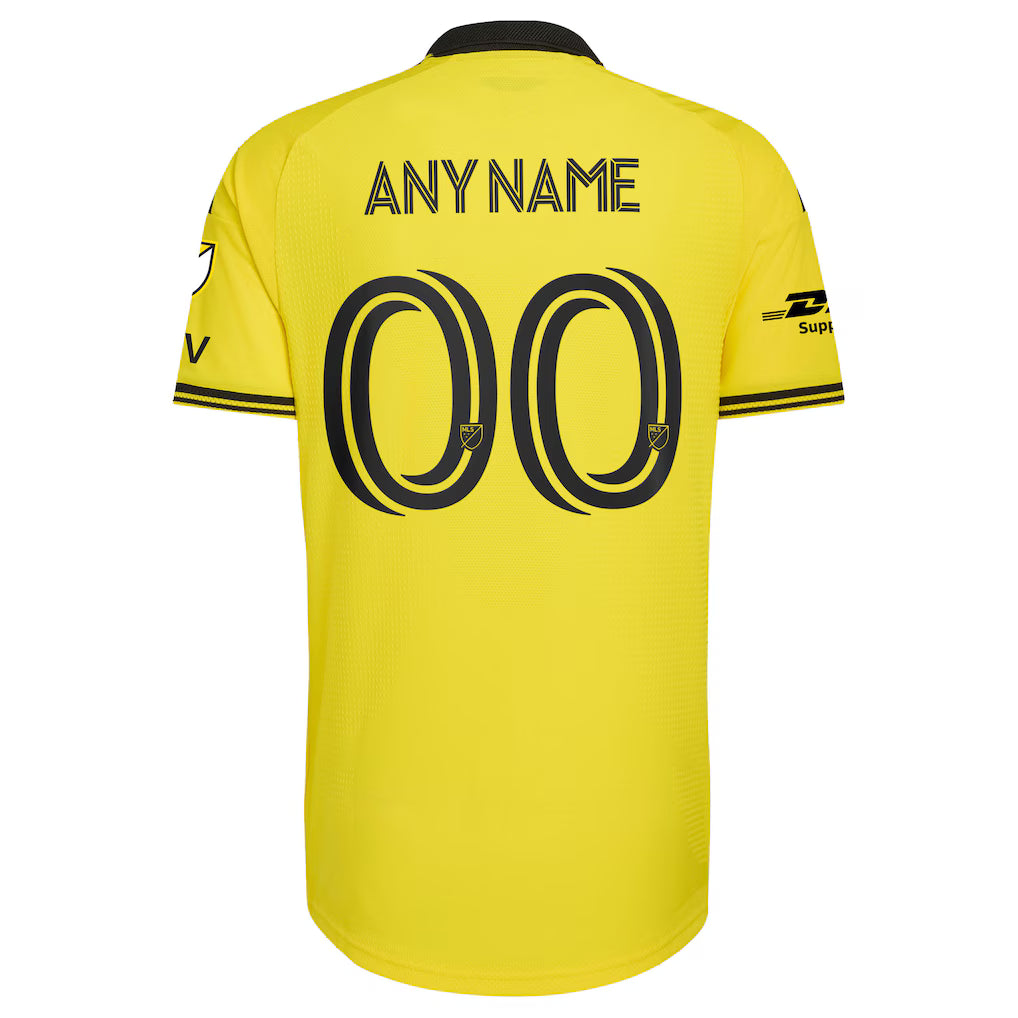 Men's Columbus Crew Yellow 2026 The Crafted for Excellence Kit On-Field Authentic Patch Custom Jersey