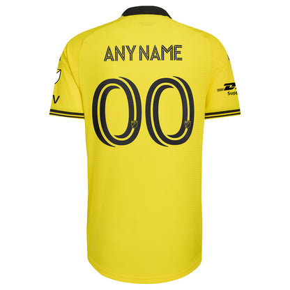Men's Columbus Crew Yellow 2026 The Crafted for Excellence Kit On-Field Authentic Patch Custom Jersey
