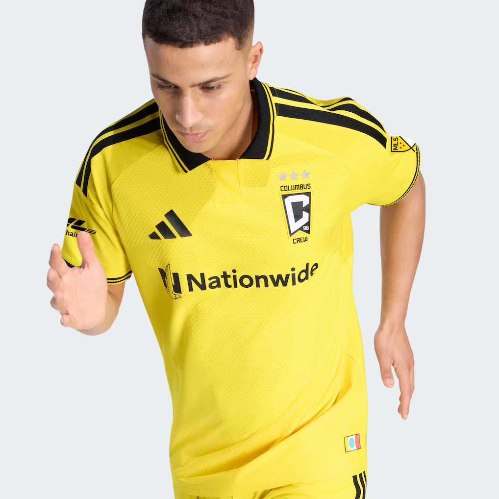 Men's Columbus Crew Yellow 2026 The Crafted for Excellence Kit On-Field Authentic Patch Jersey
