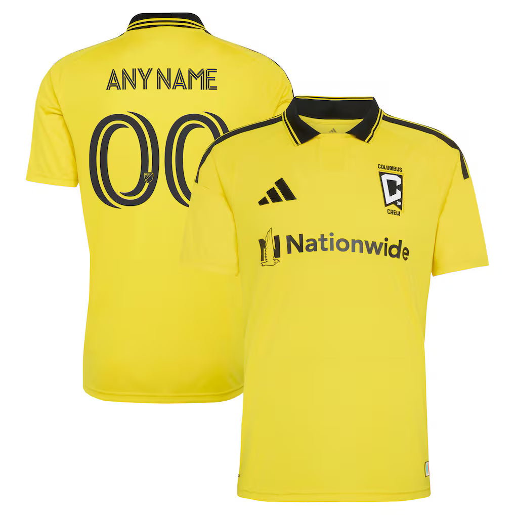 Men's Columbus Crew Yellow 2026 The Crafted for Excellence Kit Replica Custom Jersey