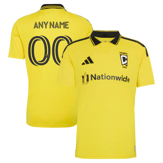 Men's Columbus Crew Yellow 2026 The Crafted for Excellence Kit Replica Custom Jersey