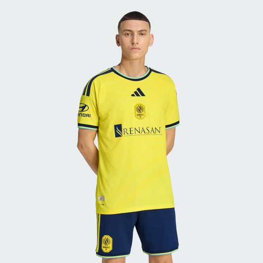 Men's Nashville SC Yellow 2026 The Reverb Kit On-Field Authentic Patch Jersey