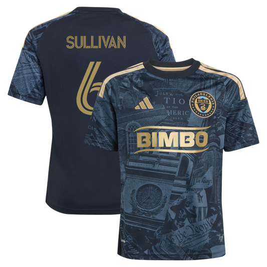 Kids Philadelphia Union Cavan Sullivan Navy 2026 1776 Kit Replica Jersey