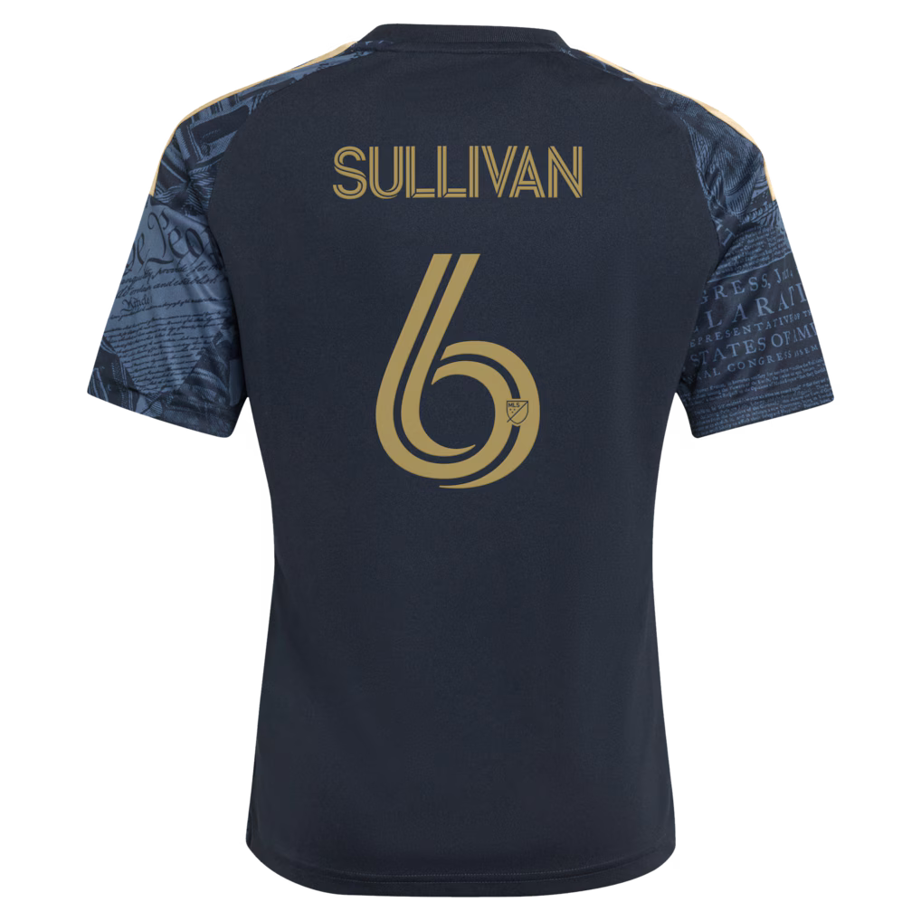 Kids Philadelphia Union Cavan Sullivan Navy 2026 1776 Kit Replica Jersey