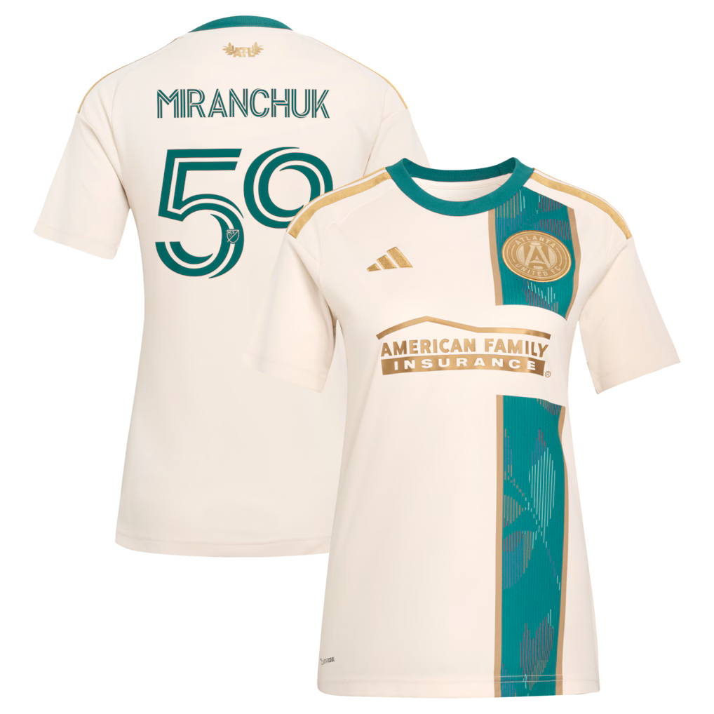 Women's Atlanta United FC Aleksei Miranchuk Tan 2026 Spirit of '96 Replica Jersey