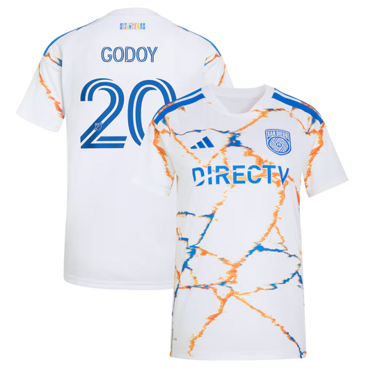 Women's San Diego FC Anibal Godoy White 2026 Celebration of Unprecedented Unity Kit Replica Jersey