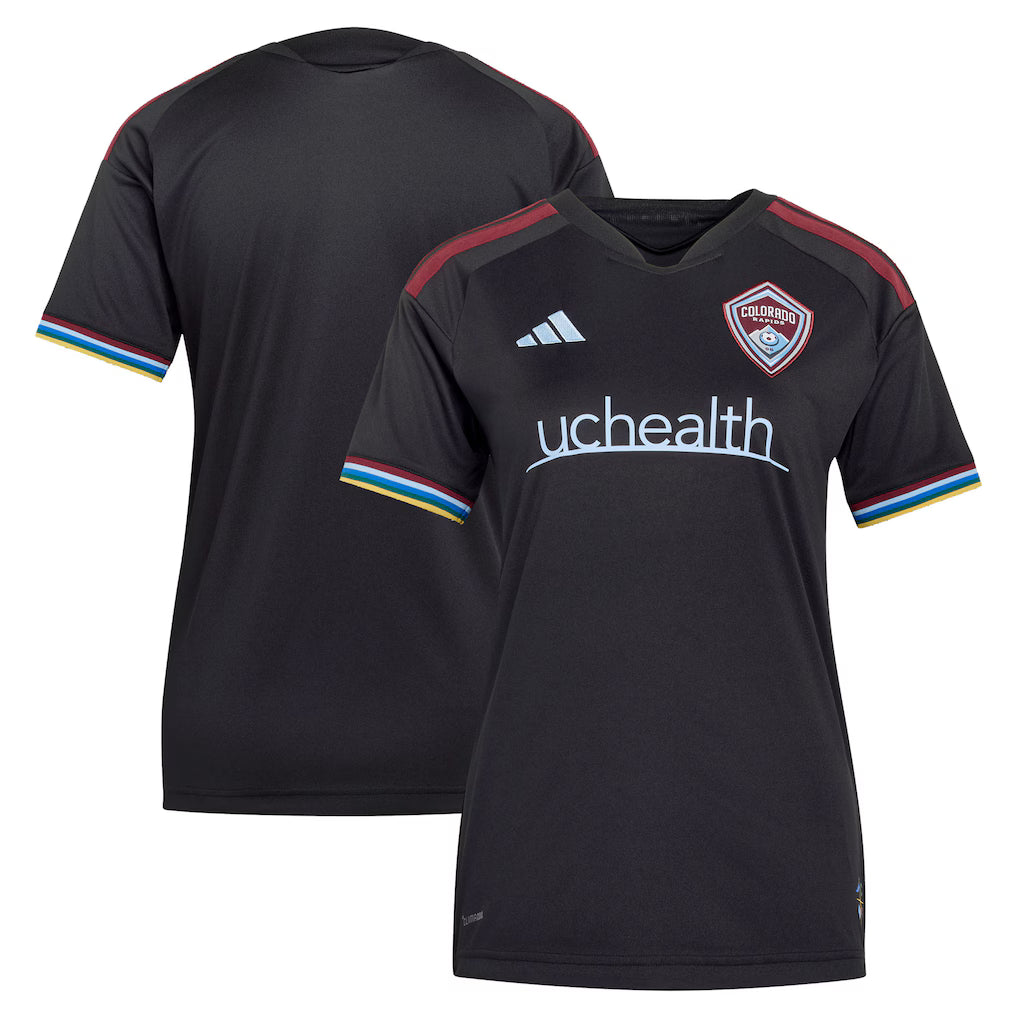 Women's Colorado Rapids Black 2026 Colorful Colorado Replica Jersey