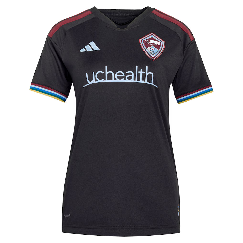 Women's Colorado Rapids Black 2026 Colorful Colorado Replica Jersey