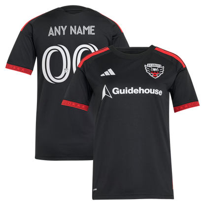 Women's D.C. United Black 2026 Black-and-Red Kit Replica Custom Jersey