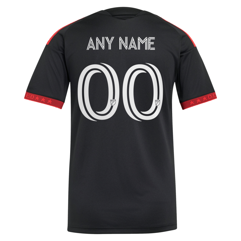 Women's D.C. United Black 2026 Black-and-Red Kit Replica Custom Jersey