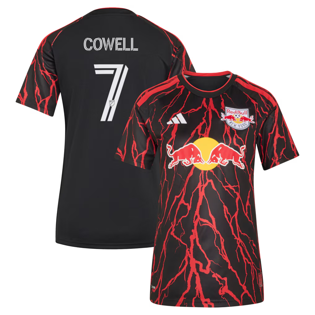 Women's New York Red Bulls Cade Cowell Black 2026 The Rooted Kit Replica Jersey
