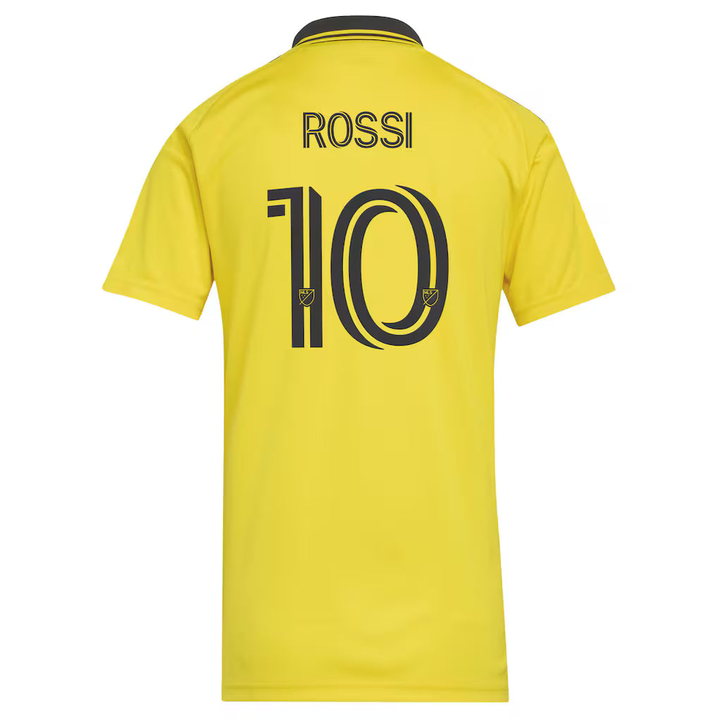 Women's Columbus Crew Diego Rossi Yellow 2026 The Crafted for Excellence Kit Replica Jersey
